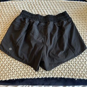 Lululemon black running shorts 8